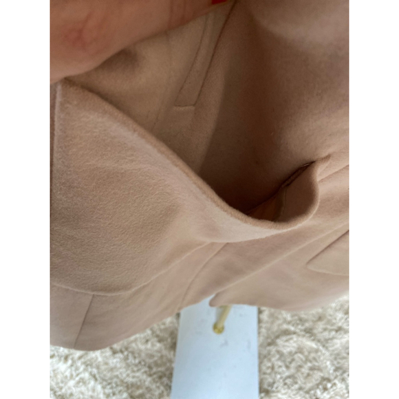 J. Crew Peacoat Wool Toggle Coat Hood Pink Preppy Fall Winter Snowbird French 00 - Picture 8 of 12